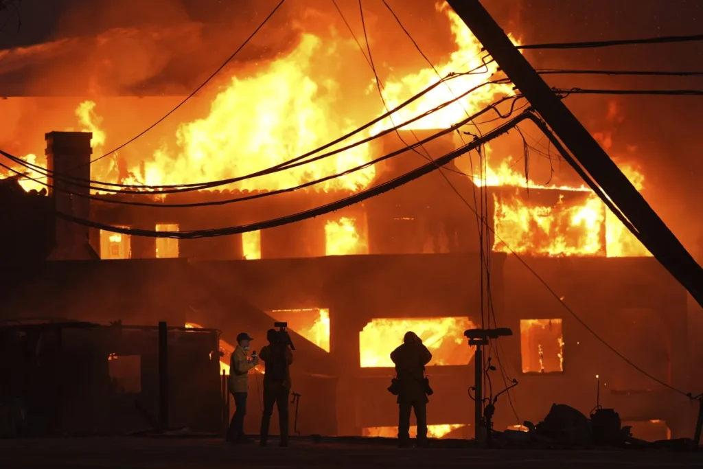 celebrity homes lost in fire